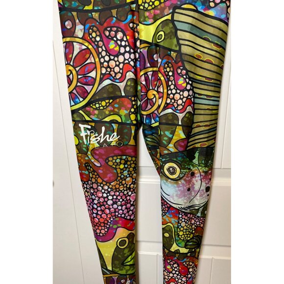 Fishe Wear Troutrageous Rainbow Signature Leggings, Medium - Picture 5 of 8